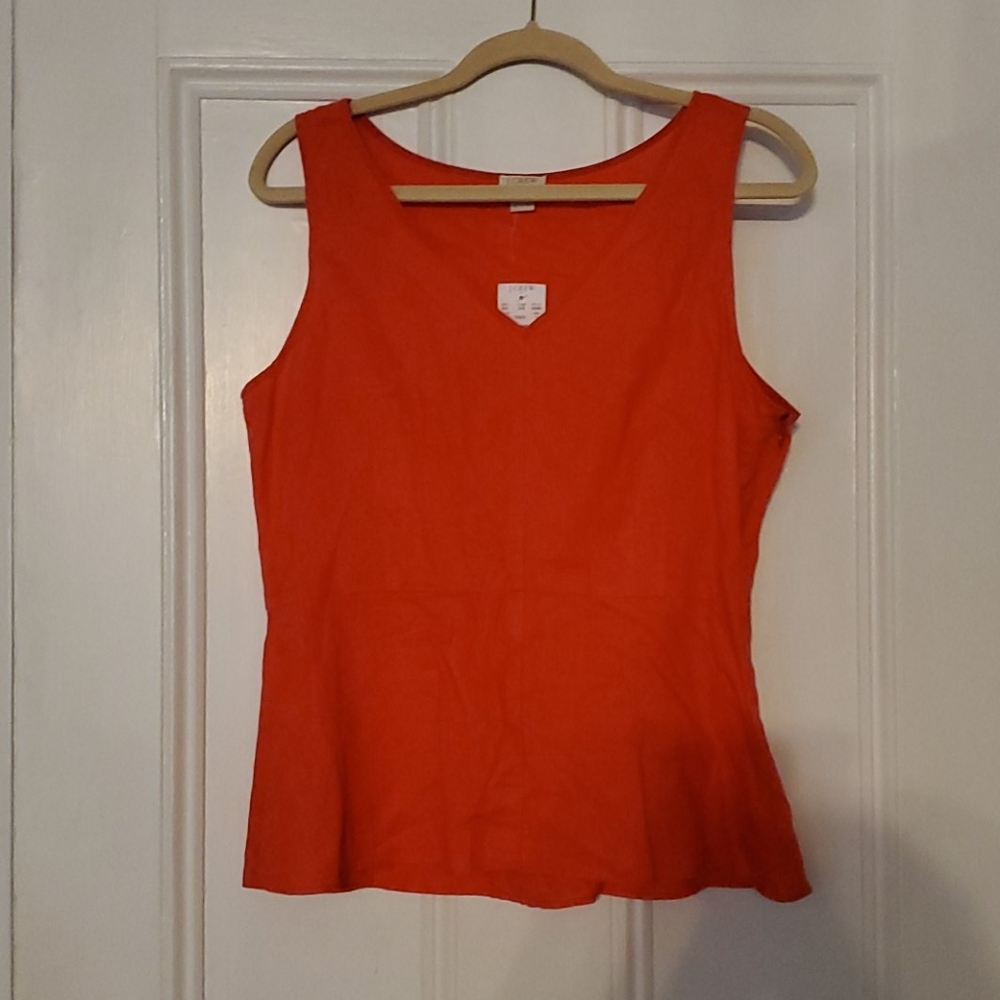 J. Crew Peplum Sleeveless Top 10